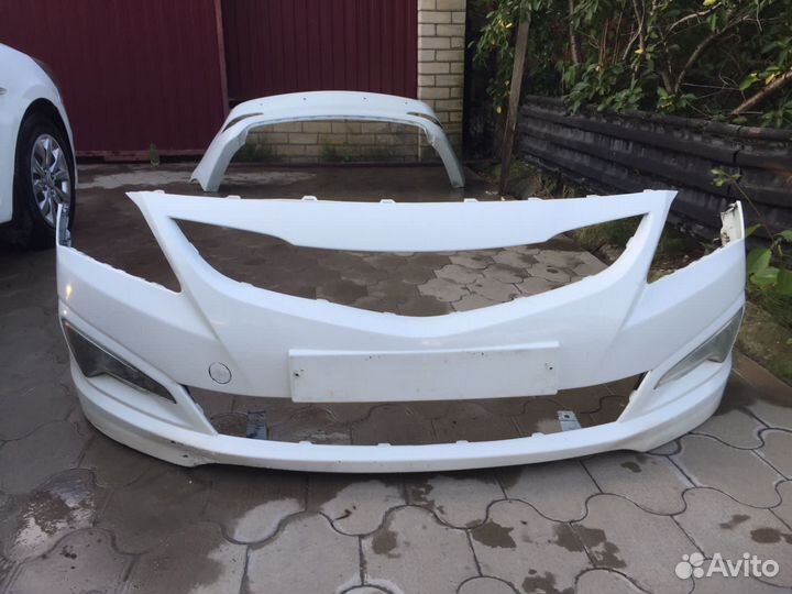 Бампер на hyudai solaris