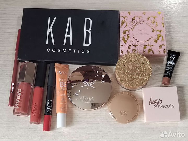 Набор косметики пакетом nars zoeva abh fenty ciate