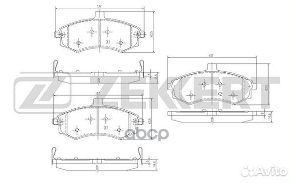 Колодки торм. диск. передн. Hyundai Elantra III