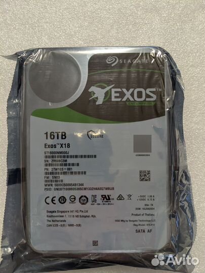 Жесткий диск Seagate Exos X18 16 тб