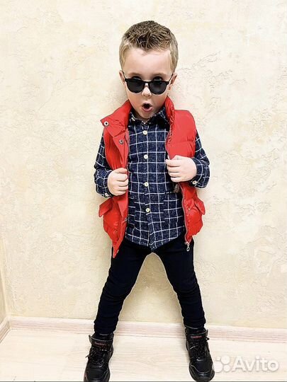 Новый костюм 3 в 1 с утепленной рубашкой