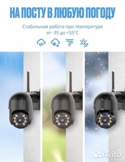 Комплект камера видеонаблюдения IP Wi Fi