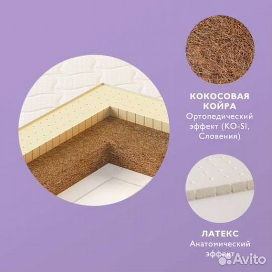 Матрас детский 120*60 plitex