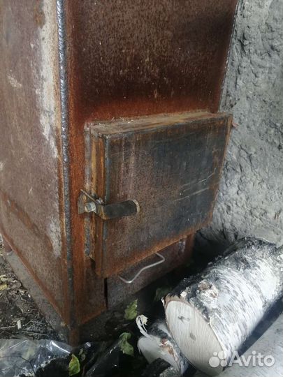 Печь буржуйка для гаража садовая