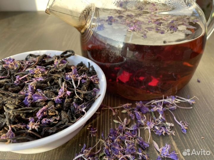 Иван-чай 1 кг листья, цветы, гранулы свежий 2023