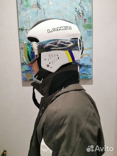 Шлем для горных лыж сноуборда Lange race FIS.Новый