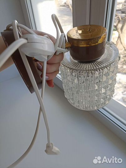 Бра настенное СССР, хрусталь