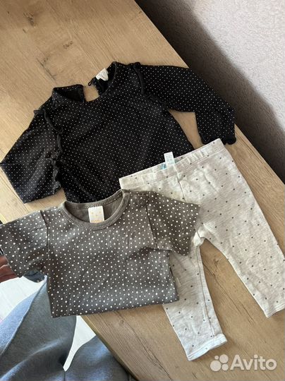 Вещи пакетом на девочку 74 hm next