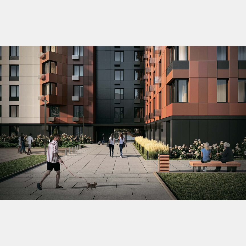 1-к. апартаменты, 45,5 м², 8/9 эт.