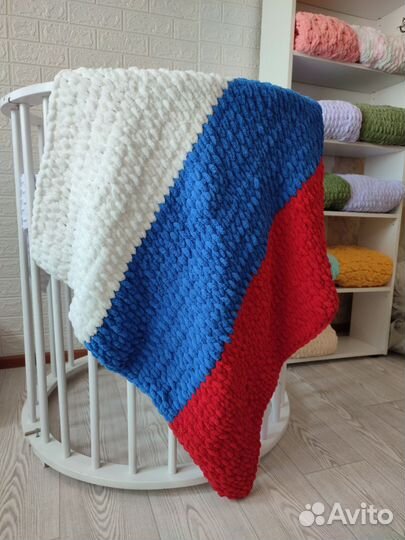 Плед пуффи детский плюшевый