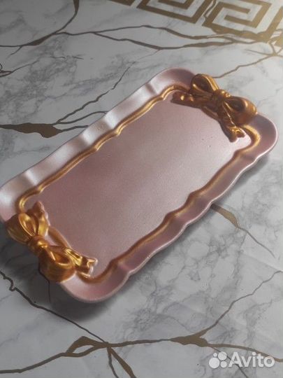 Гипсовый наборчик:ваза и поднос