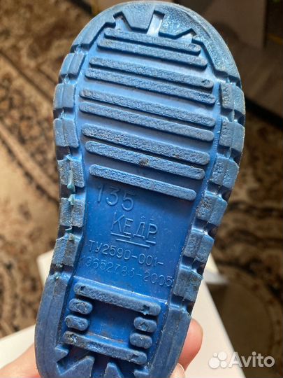 Детские резиновые сапоги