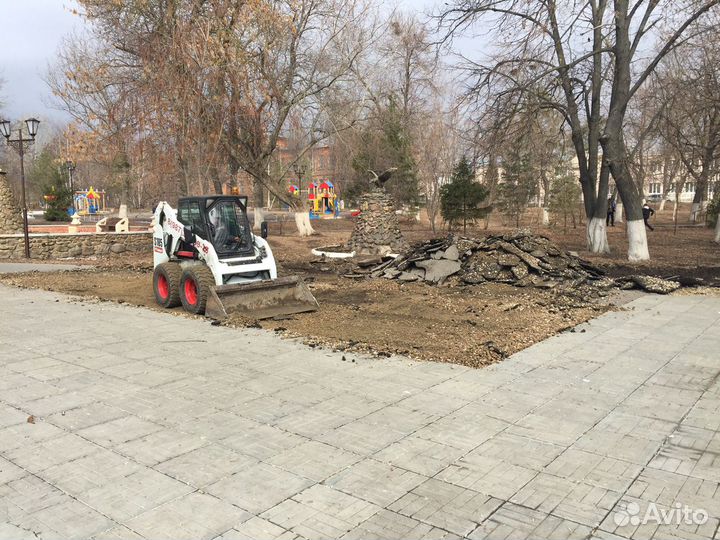 Услуги минипогрузчика, экскаватора погрузчика