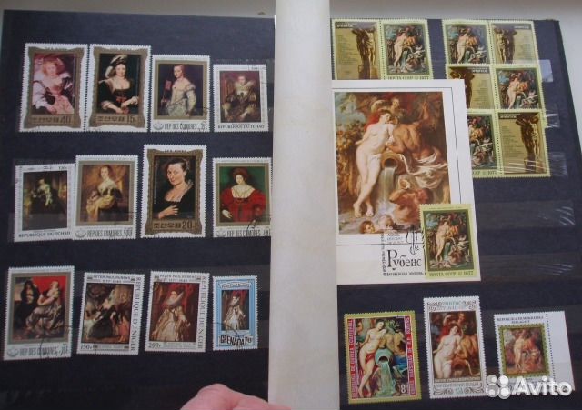 Альбом марок, сцепок, блоков и конвертов. Рубенс