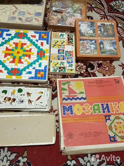 Мозаика игра советская для детей ретро винтаж СССР