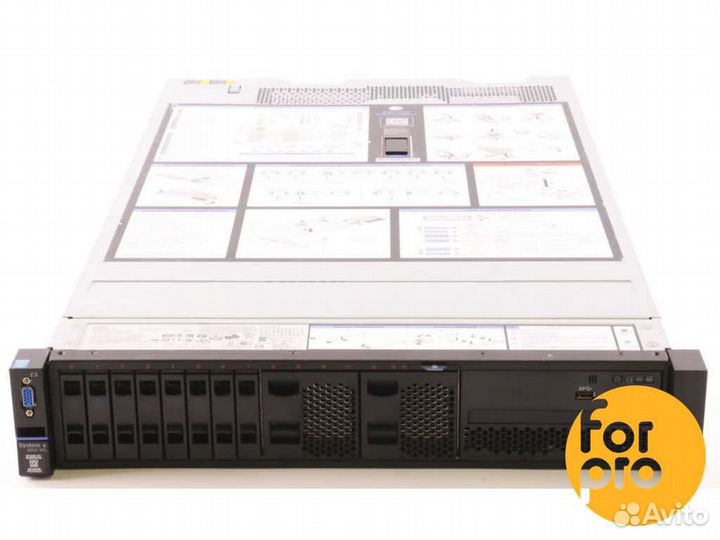 Сервер IBM X3650 M5 8SFF 2xE5-2673v3 96GB, M5210