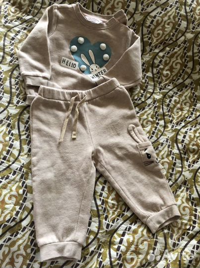 Костюм для малышки на флисе