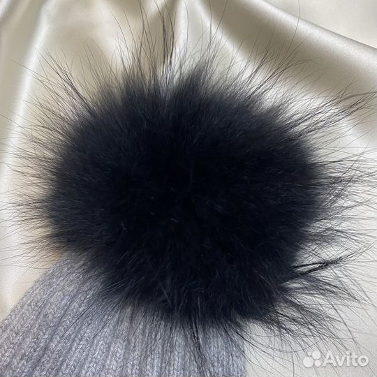 Шапка 30 кашемир натуральный мех