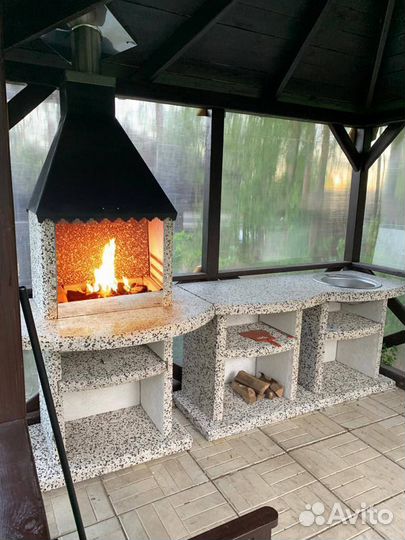 Модульная печь барбекю