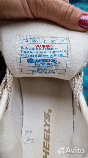 Роликовые кроссовки Heelys 35 размер