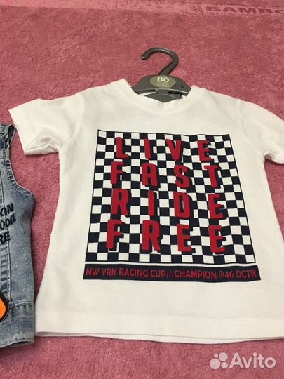 Детский джинсовый костюм 62 - 74, Турция