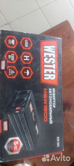 Преобразователь напряжения wester MSW1300