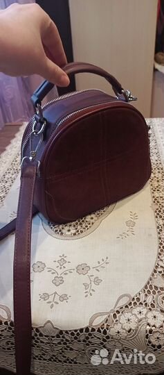 Сумка кроссбоди натуральная