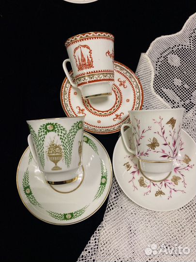 Кофейные пары лфз, костяной фарф. За все