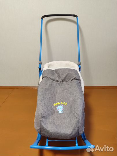 Продам детские санки с тёплым матрасом