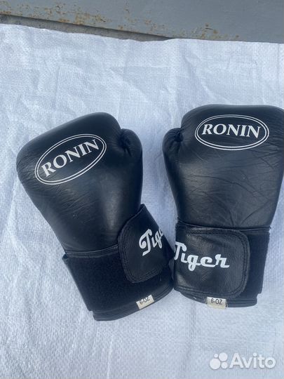 Перчатки боксерские 6 O.Z кожаные