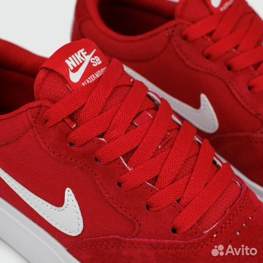 Кеды Nike SB Chron Suede Red White
