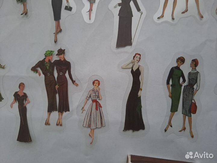 Наклейки девушек и парней для скрапбукинга