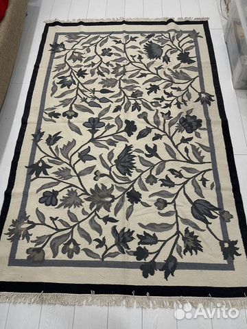 Ковер lkea шерстяной безворсовый ручной работы