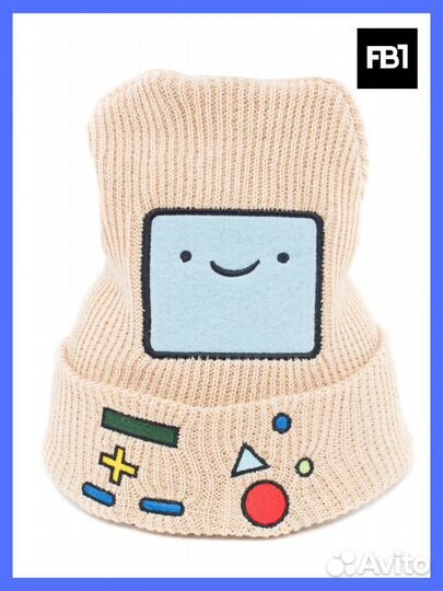 Детская шапка бежевая для девочек и мальчиков