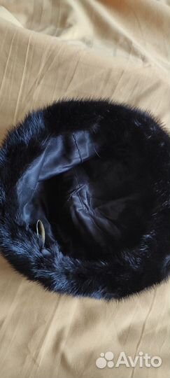 Норковый мягкий берет