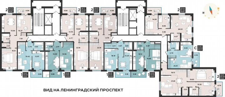 Квартира-студия, 34,3 м², 11/12 эт.