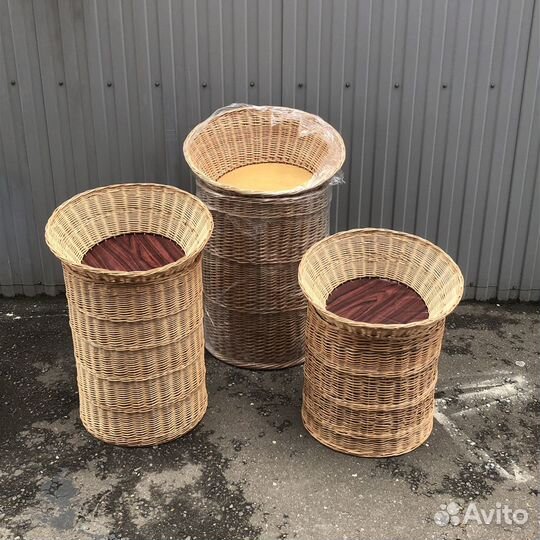 Плетеные корзины для хранения