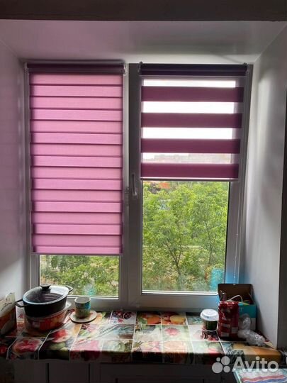 Рулонные шторы Зебра