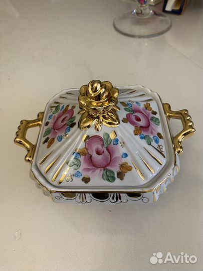 Сахарница гжель СССР