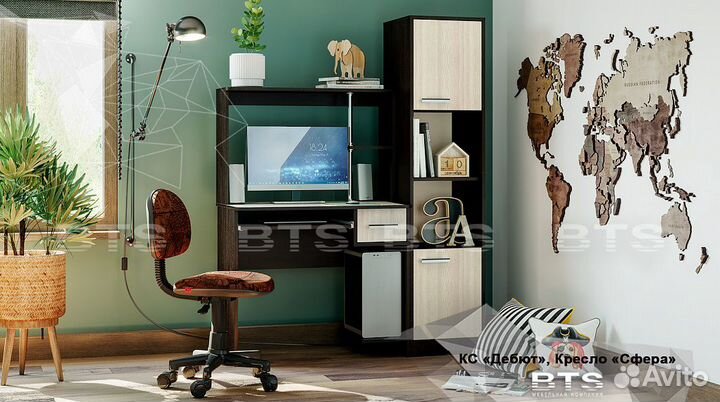 Компьютерный стол Дебют с пеналом