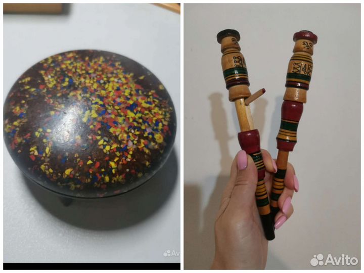 Шкатулка, ручка винтаж карболит клеймо