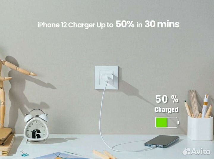 Блок питания USB-C для iPad iPhone (новый) 20W