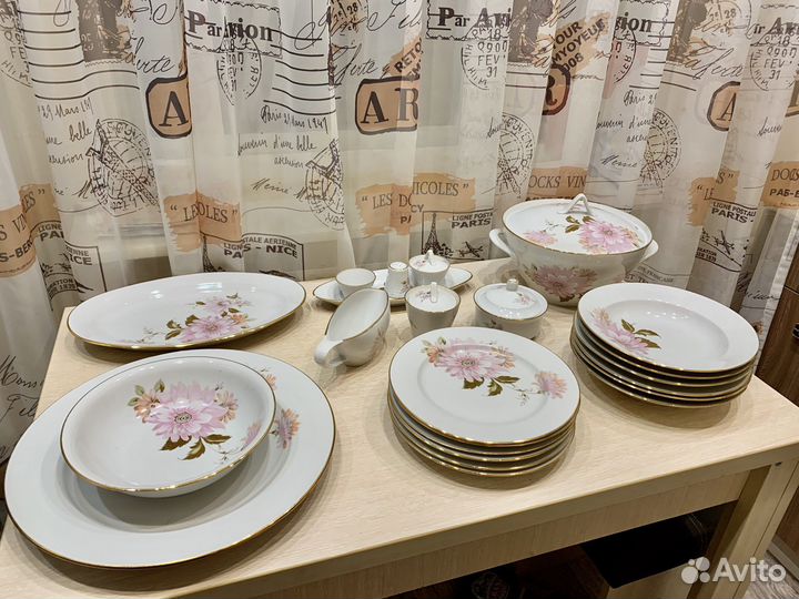 Набор столовой посуды столовый сервиз Дулево СССР