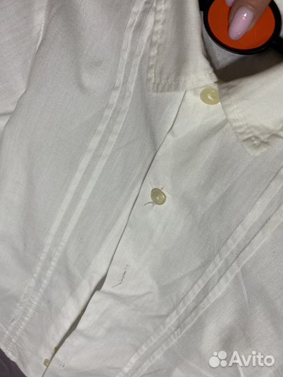 Рубашка белая для девочки, рост 110-116. СССР