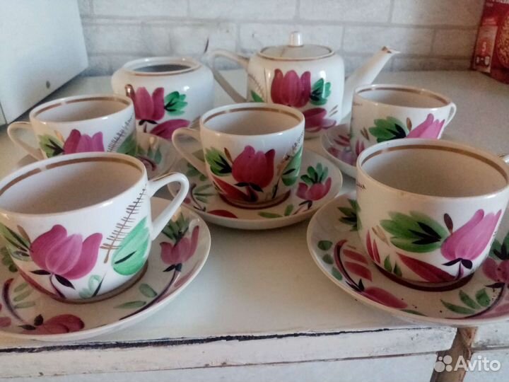 Чайный сервиз СССР Вербилки 1965 г