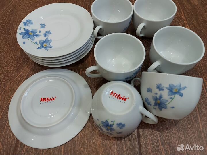 Чашки и тарелки Milvis