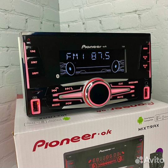 Магнитола 2din с большим экраном Pioneer