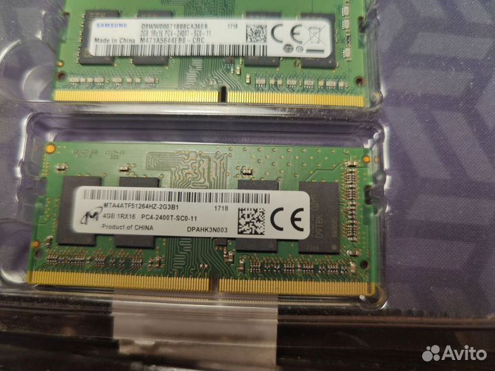 Оперативная память для ноутбука ddr4 4gb и 2gb