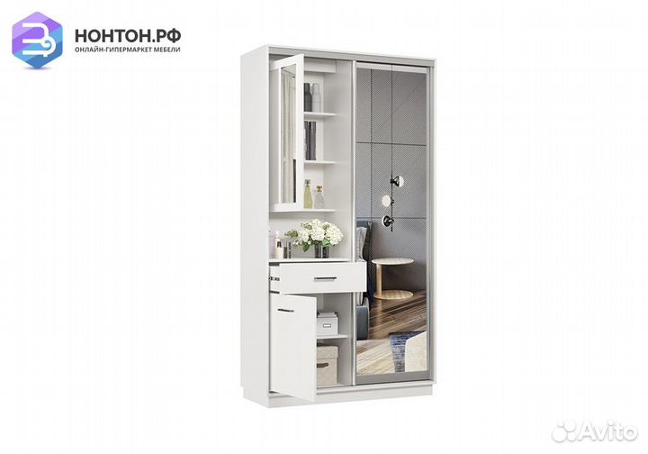 Прихожая-купе Мэн мини белая