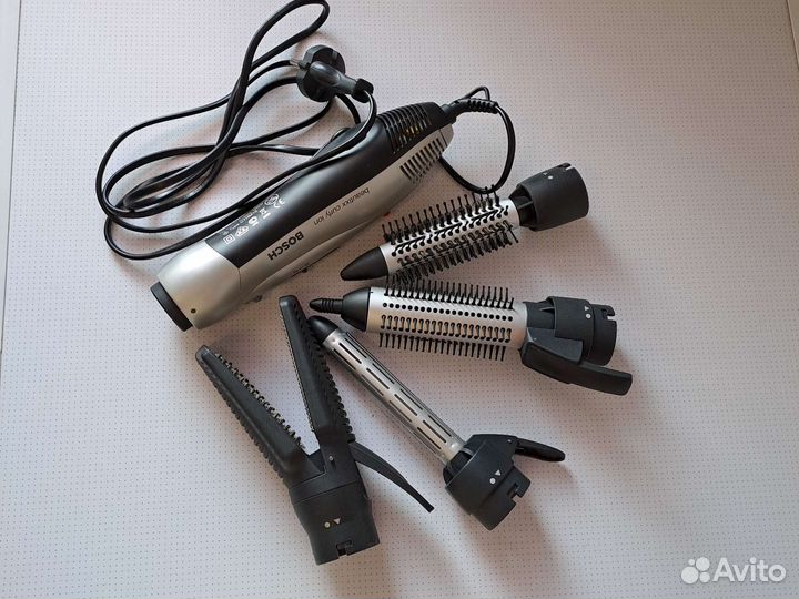 Фен щетка стайлер с насадками Bosch